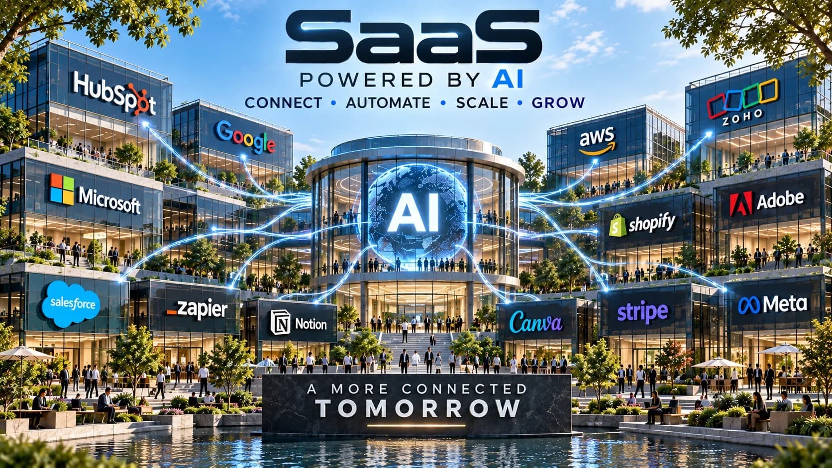 SaaS powered by AI: connected business software platforms